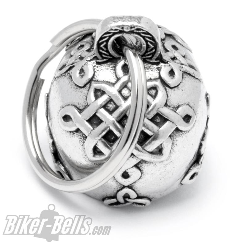3D Totenkopf mit keltischem Knoten Biker-Bell Celtic Skull Motorrad Ride Bravo Bell